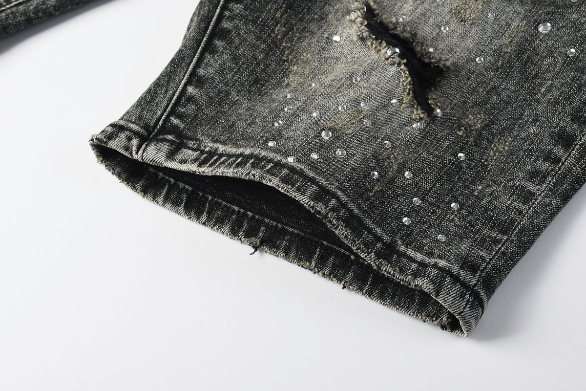 PURPLE Shorts Crystals 5112
