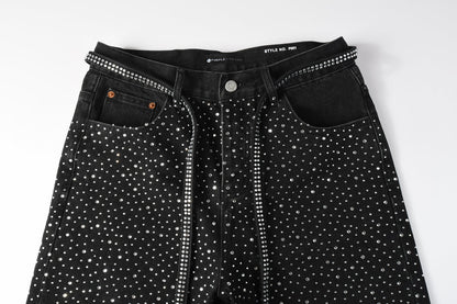 PURPLE Shorts Crystals 5095