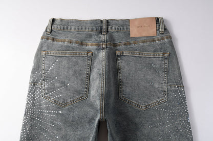 PURPLE Shorts Crystals 5093