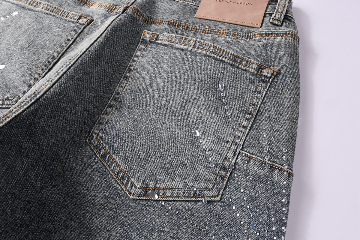 PURPLE Shorts Crystals 5093