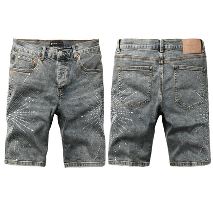 PURPLE Shorts Crystals 5093