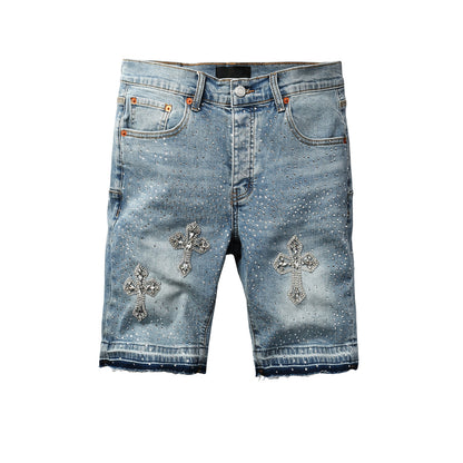 PURPLE Shorts Crystals 5098