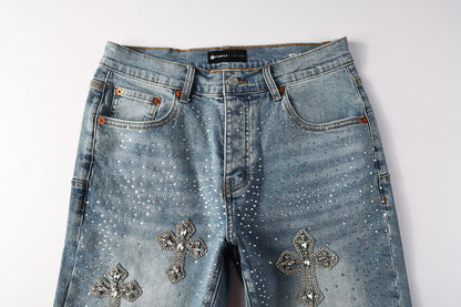 PURPLE Shorts Crystals 5098