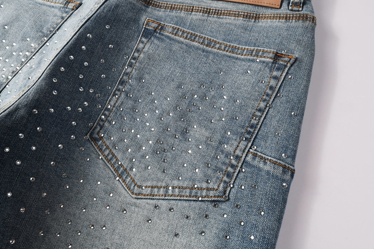 PURPLE Shorts Crystals 5098