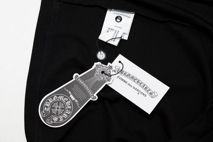 Chrome Hearts Cross Metal Denim Spliced Short-Sleeve T-shirt TB14