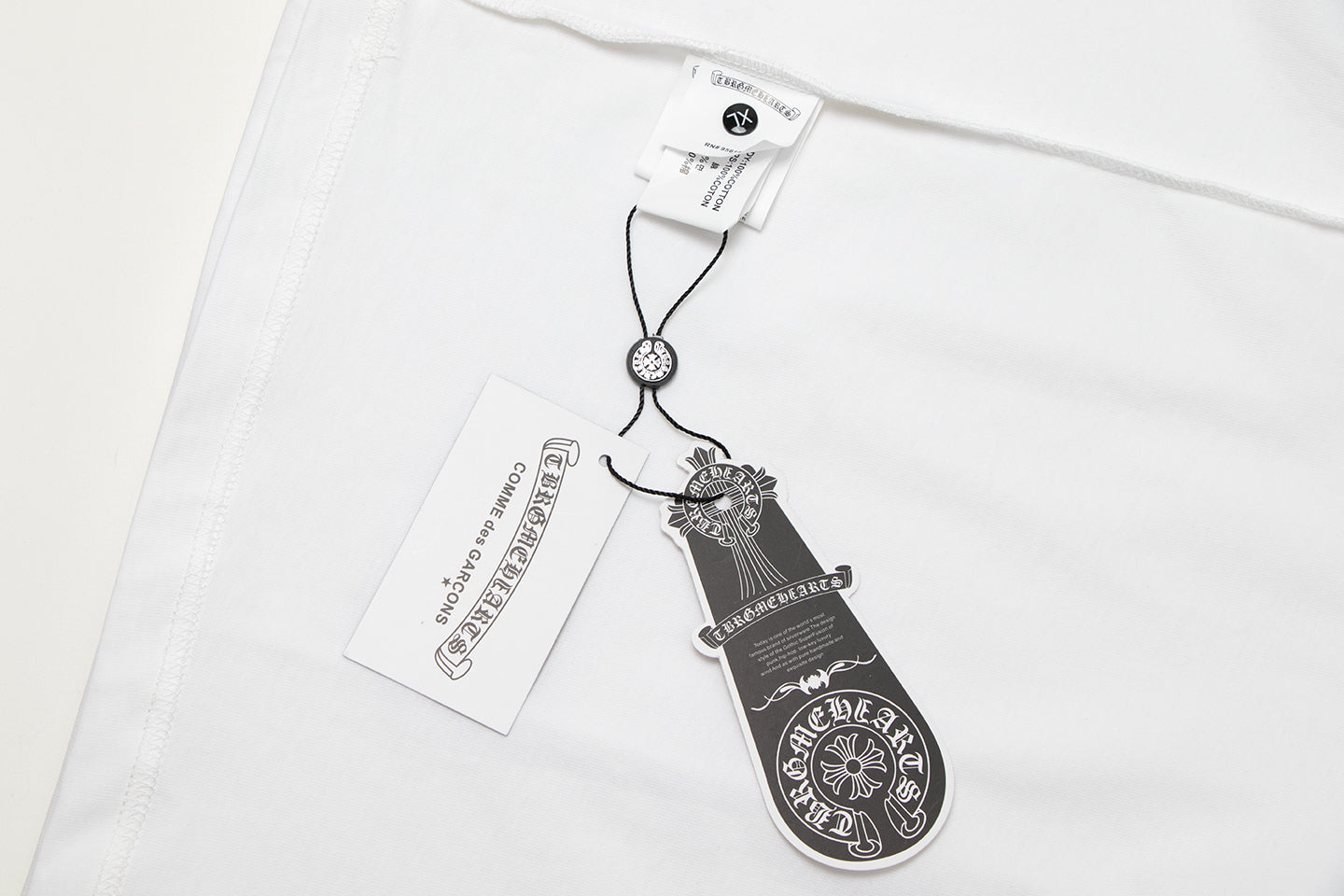 Chrome Hearts Cross Metal Denim Spliced Short-Sleeve T-shirt TB14