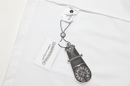Chrome Hearts Cross Metal Denim Spliced Short-Sleeve T-shirt TB14