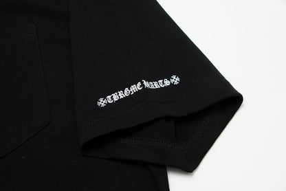 Chrome Hearts Sanskrit Pocket & Neck Letter Printed T-shirt TB02