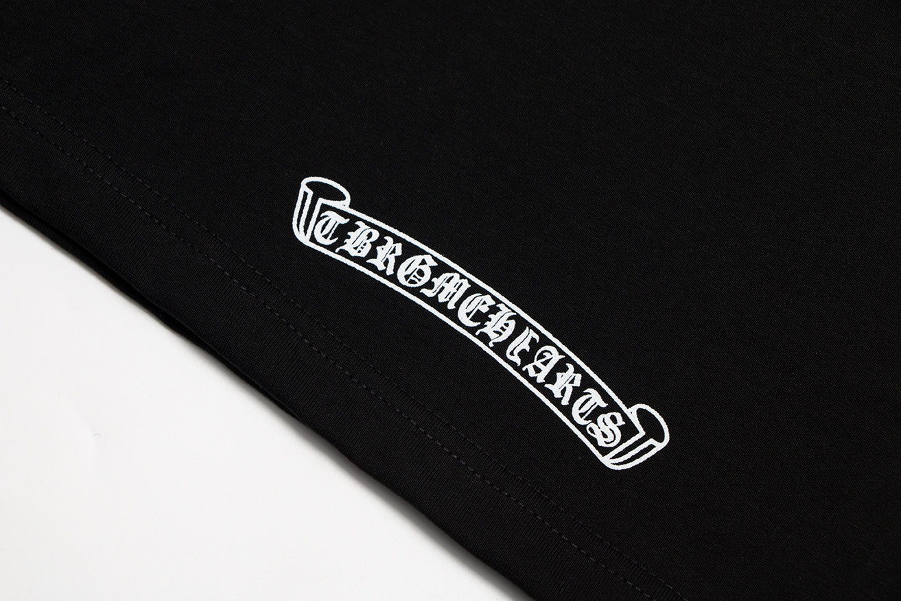 Chrome Hearts Sanskrit Pocket & Neck Letter Printed T-shirt TB02