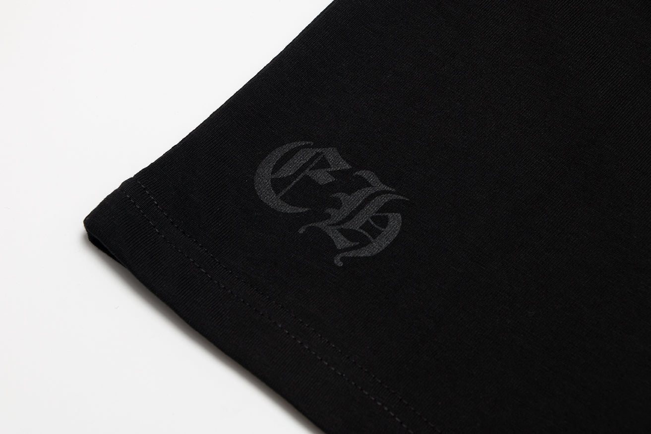 Chrome Hearts Sanskrit Pocket & Neck Letter Printed T-shirt TB02
