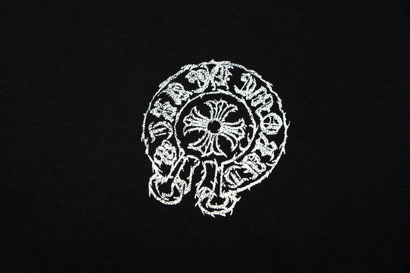 Chrome Hearts Sanskrit Horseshoe Cross T-shirt TB36