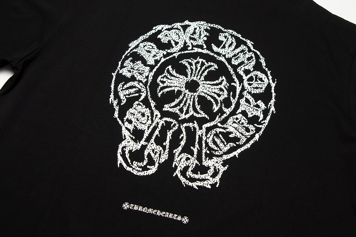 Chrome Hearts Sanskrit Horseshoe Cross T-shirt TB36