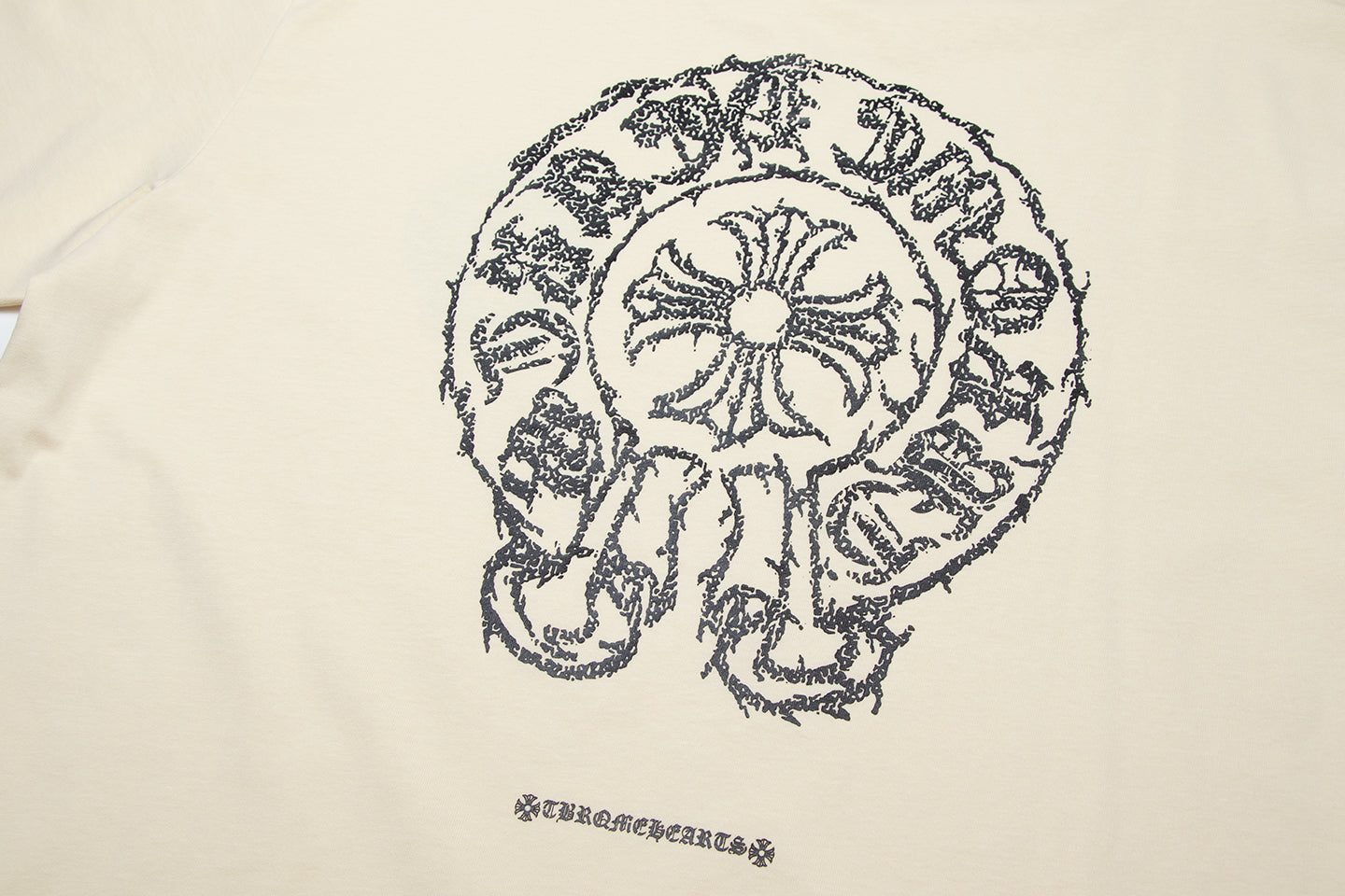 Chrome Hearts Sanskrit Horseshoe Cross T-shirt TB36