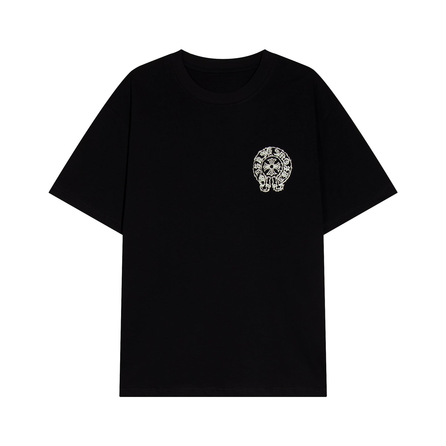 Chrome Hearts Sanskrit Horseshoe Cross T-shirt TB36