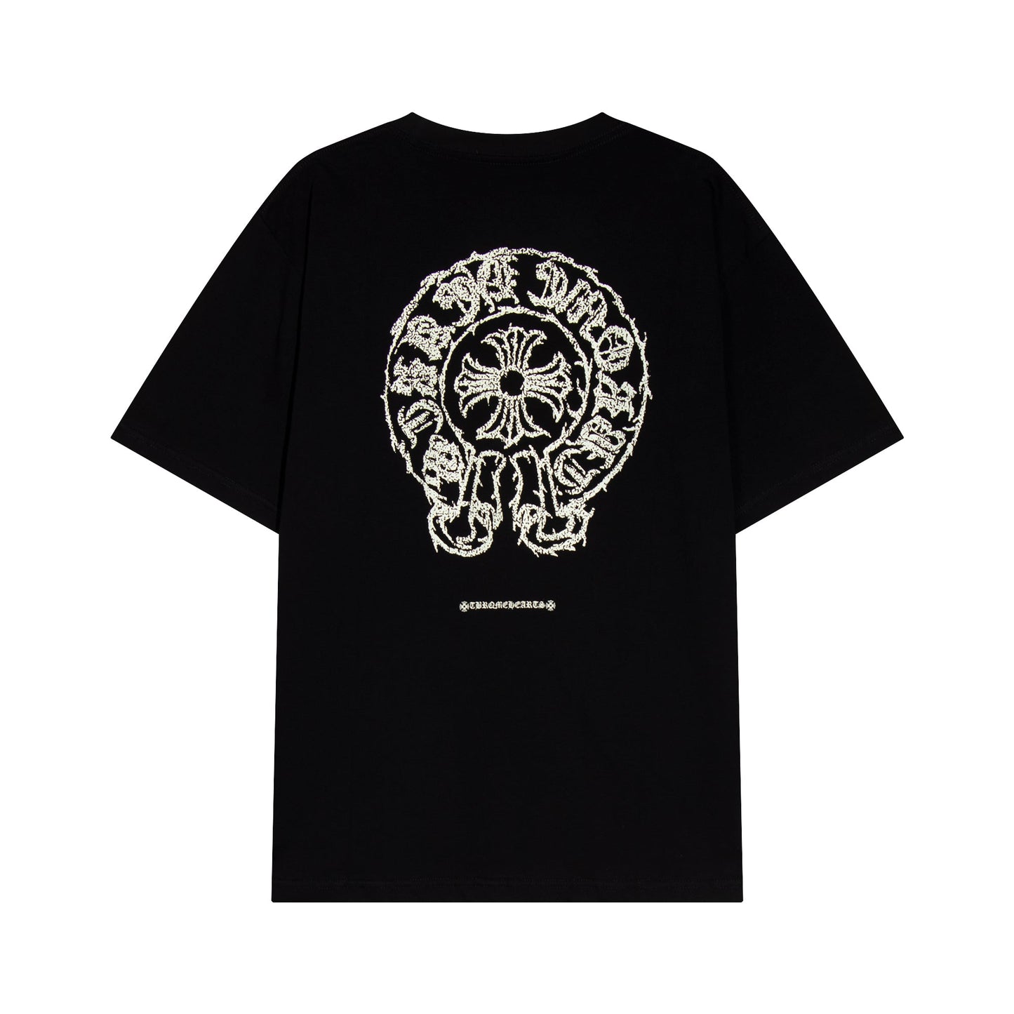 Chrome Hearts Sanskrit Horseshoe Cross T-shirt TB36