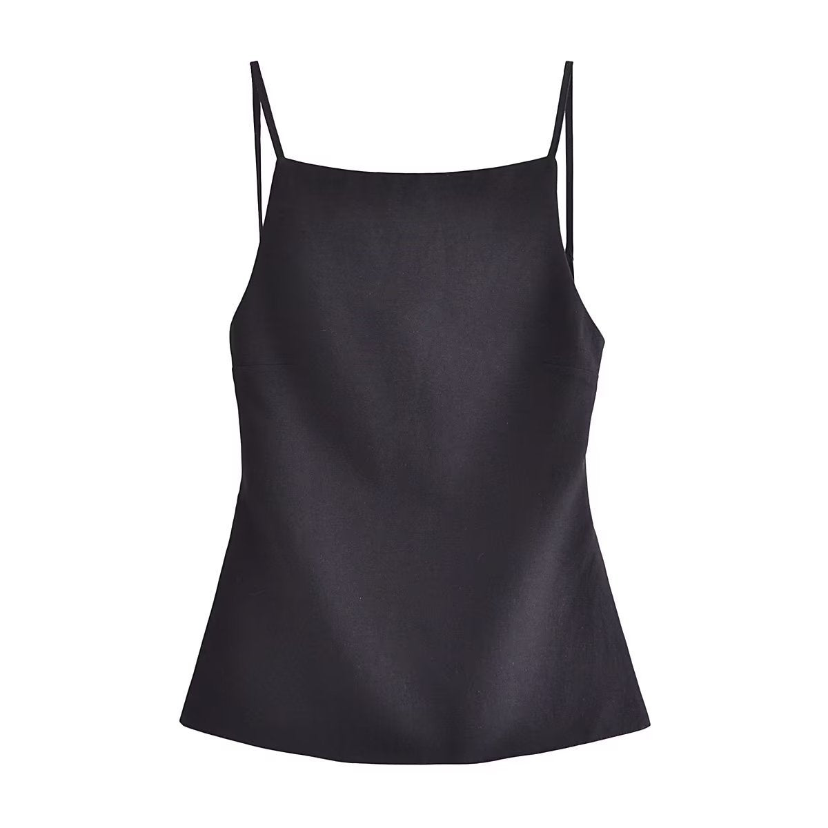 Women Vest Solid Color Pleated Backless Underwaist