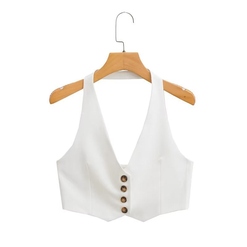 Women Vest Single-Breasted Vest