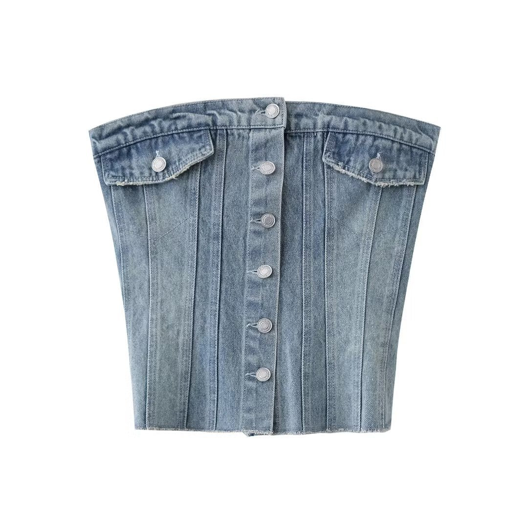 Women Vest Skinny Short Vest