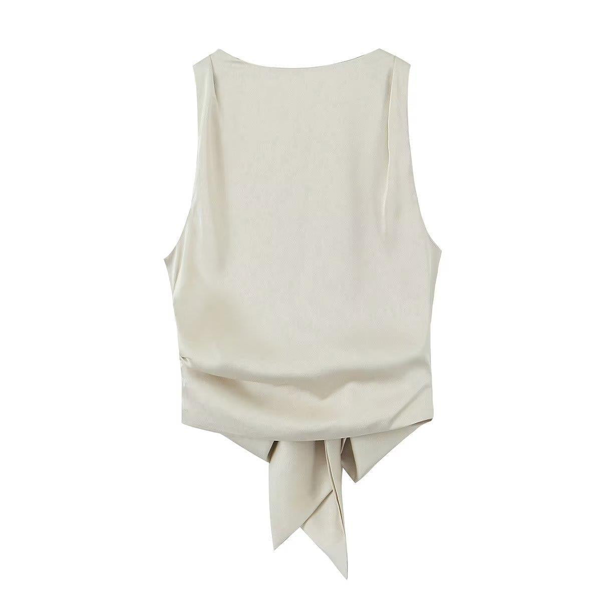 Women Vest Sexy Backless Temperament