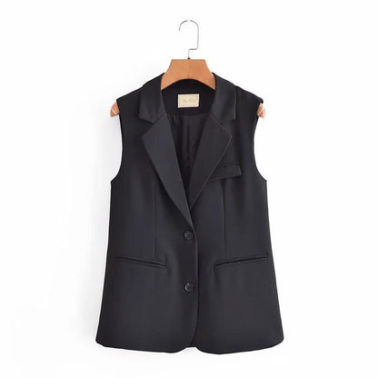 Women Vest Suit Vest Commuter Loose