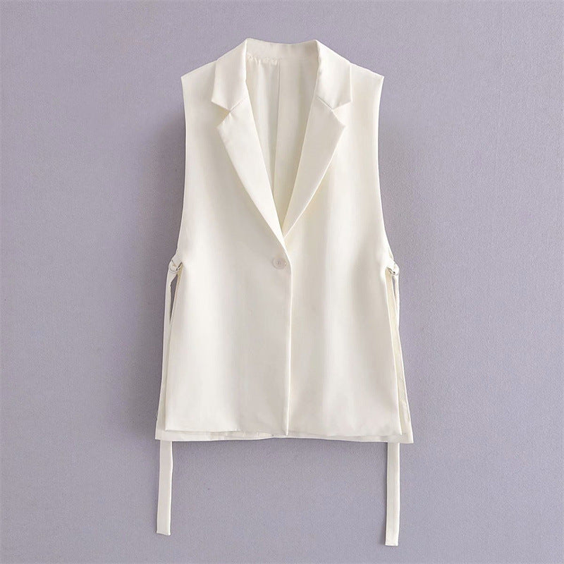 Women Vest Stylish Graceful Simple Suit Vest