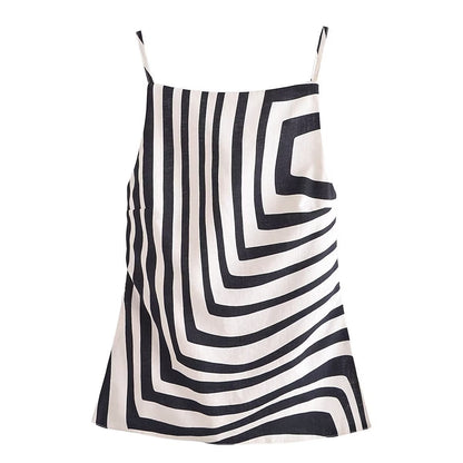 Women Vest Solid Color Pleated Backless Underwaist