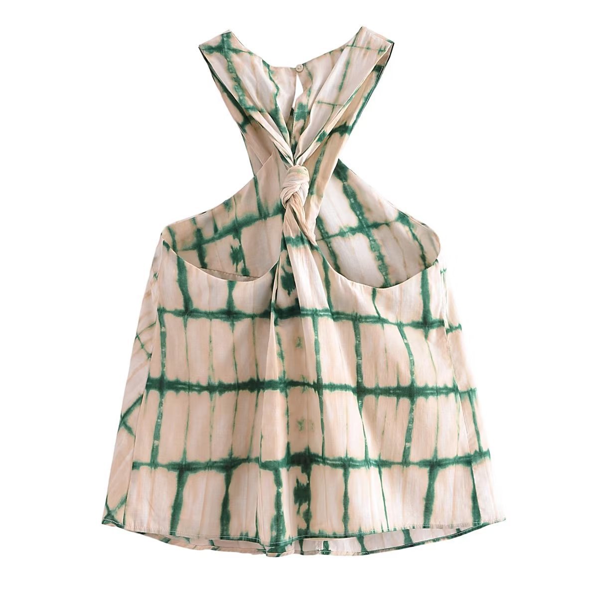 Women Vest Pleated Design Short Vest