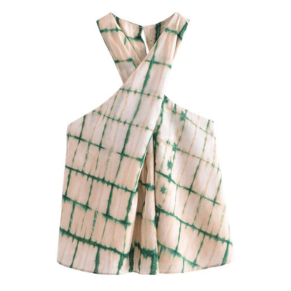 Women Vest Pleated Design Short Vest