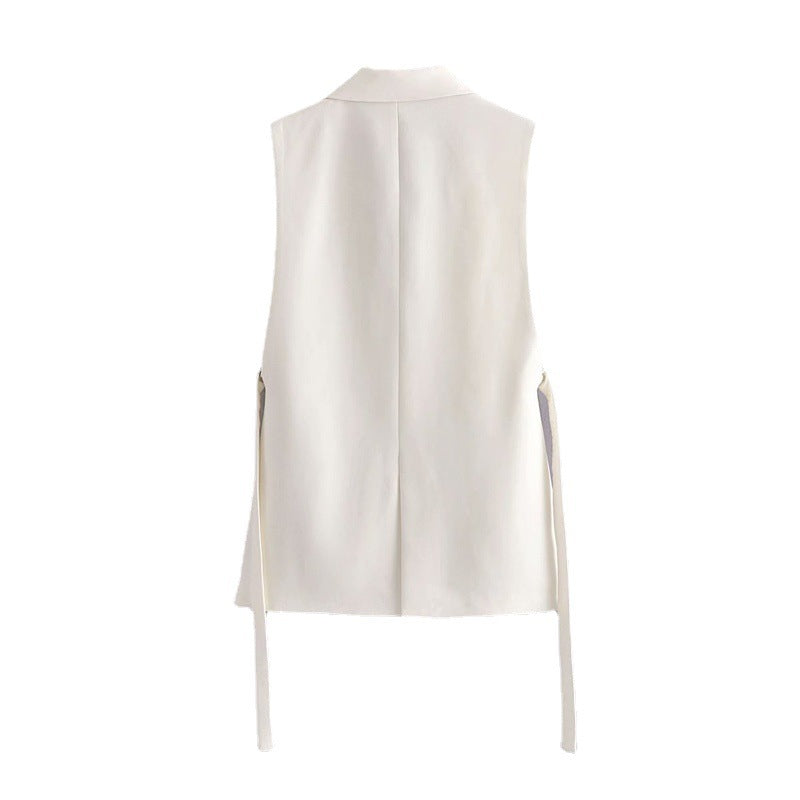 Women Vest Stylish Graceful Simple Suit Vest