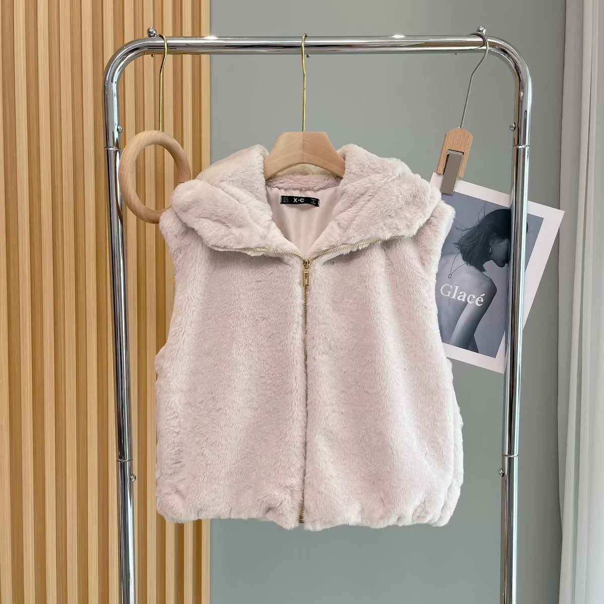 Women Vest Plush All-Matching Cardigan Thickened Warm