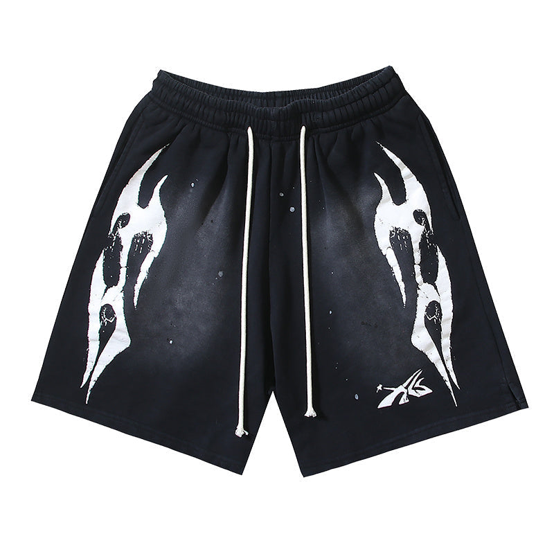 Hellstar Flame Shorts Black