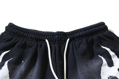 Hellstar Flame Shorts Black