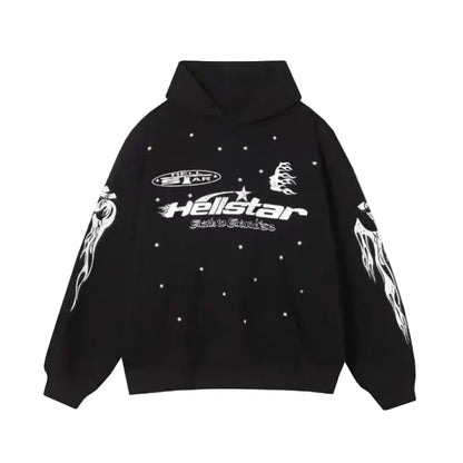 Hellstar P2P Hoodie Black White