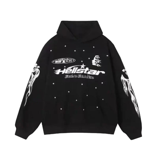 Hellstar P2P Hoodie Black White