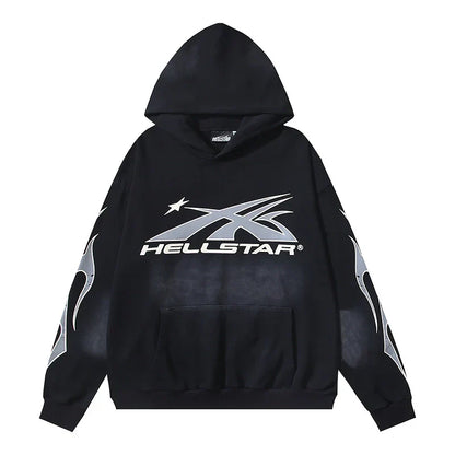 Hellstar Hoodie Black Grey