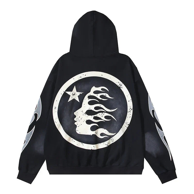 Hellstar Hoodie Black Grey
