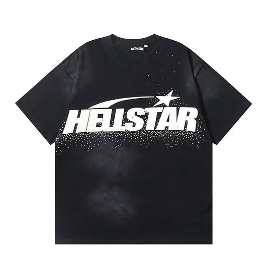 Hellstar Classic Black Tee with White Logo Detail