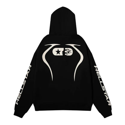 Hellstar Sport Hoodie Black White