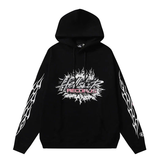 Hellstar Sports Flame Hoodie Black