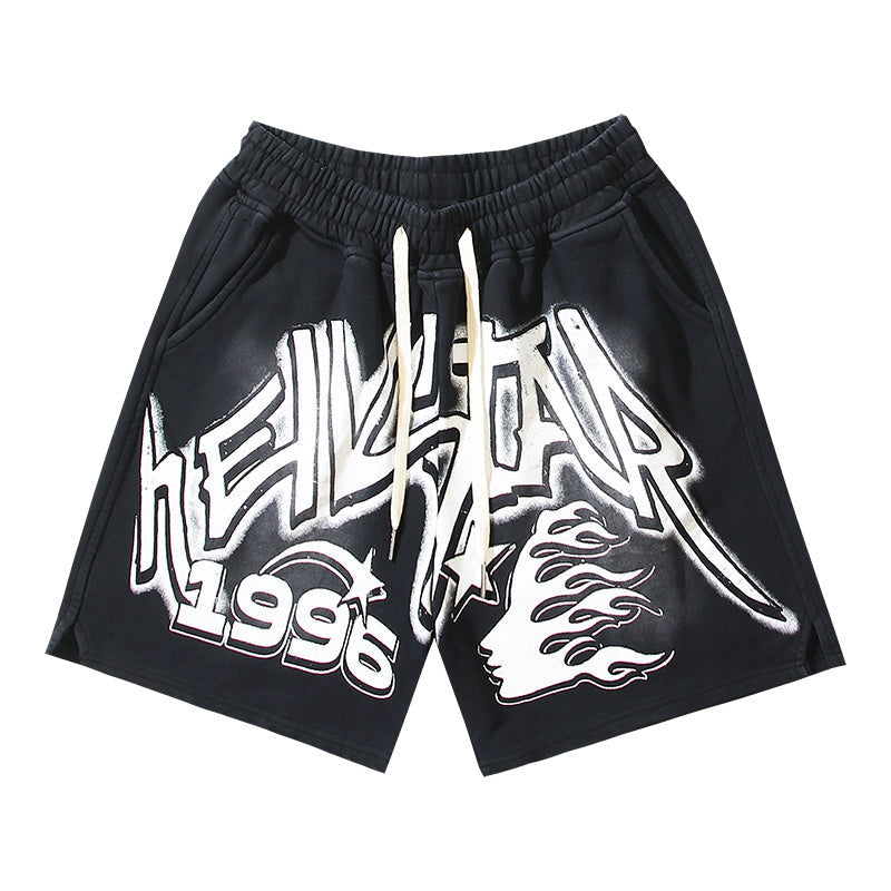 Hellstar Washed 1996 Shorts Black