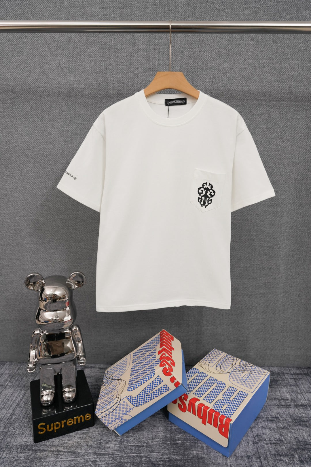 Chrome Hearts Custom Ribbed Short-Sleeve T-Shirt KT32